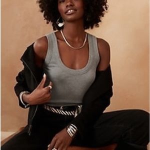 Banana Republic Ribbed Scoop Neck Tank